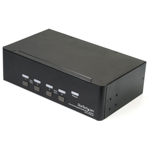 Startech This 4 Port Dual Displayport Kvm Switch Combines Dual 4k 60hz Displays With Kvm