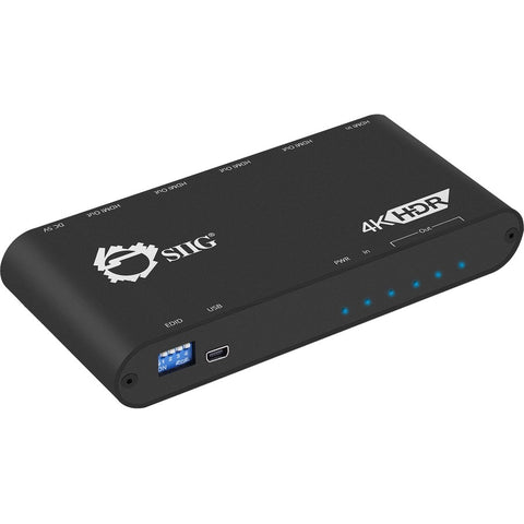 Siig, Inc. 4-port Hdmi Splitter, Distributes Hdmi Av Signals From One Hdmi Source To Four H