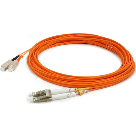 Add-on Addon 2m Sc To Lc Orange Om2 Duplex Ofnr (riser-rated) Fiber Patch Cable