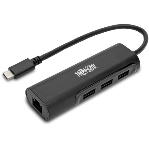 Eaton Tripp Lite Series 3-port Usb 3.x (5gbps) Hub With Lan Port, Usb-c To 3x Usb-a Po