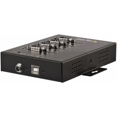 Startech Industrial 4 Port Serial Hub 15kv Level 4 Esd - Ip30 Rating Metal Usb To Serial