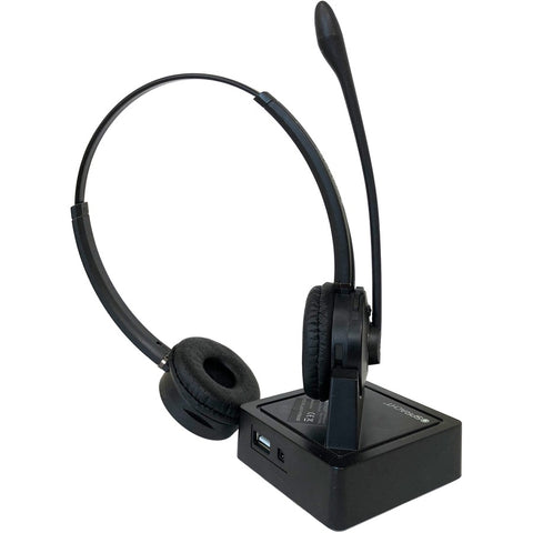 Spracht The Zum Dual-ear Bt Headset + Base Allows You To Make Calls With Any Bluetooth D