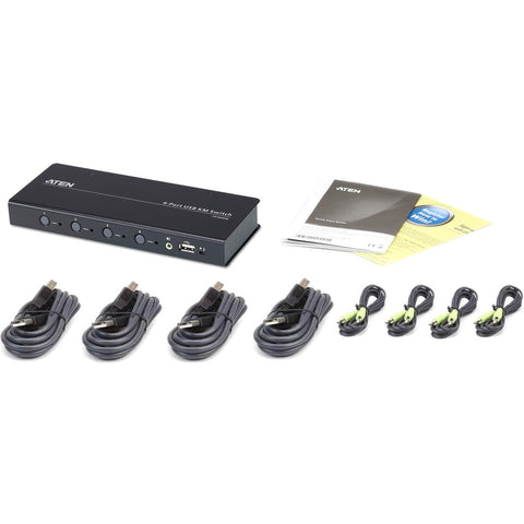 Aten 4-port Usb Boundless Km Switch (cables Included)