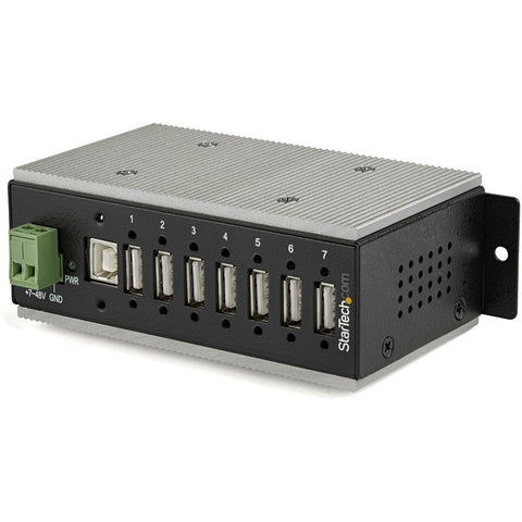 Startech Industrial 7 Port Usb 2.0 Hub W/usb Type-a Screw Lock Ports 480mbps - Rugged Met