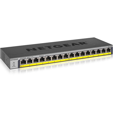 Netgear Switch - Gs116pp - Desktop - Wired - 1gbps - Networking / Ports Qty: 16 - Gigabi