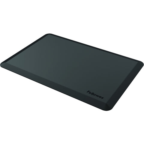 Fellowes, Inc. Floor Mat - Polyurethane - Black - Stand In Comfort With This Durable Floor Mat,