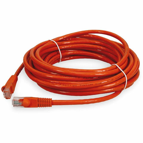 Add-on Addon 25ft Orange Cat 6 Pvc Ethernet Cable Snagless Bubble Boot Rj-45 M/m