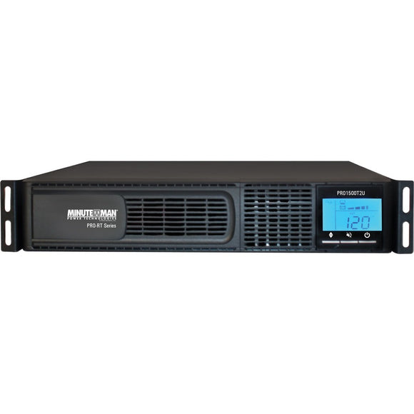 Minuteman Ups Pro-rt2u Series: Line-interactive Rack/tower/optional Wallmount Ups, Lcd Display