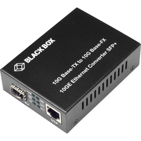 Black Box 10-gigabit (10-gbps) Media Converter - 10-gbps Copper To 10-gbps Fiber Sfp+