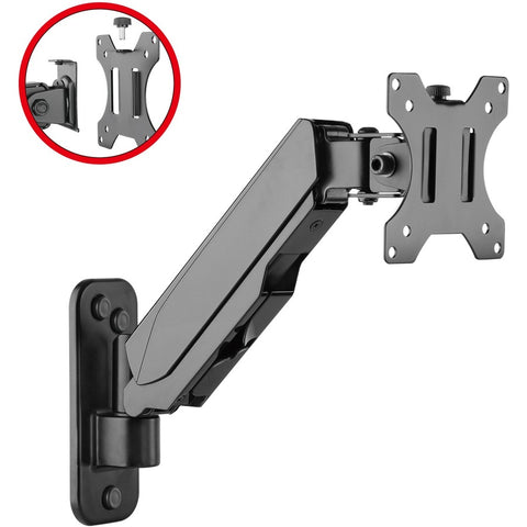 Siig, Inc. Aluminum Gas Spring Monitor Wall Mount - Fits 17" To 32" Monitor, Load Bearing 1