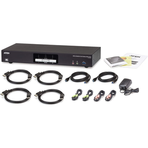 Aten 2-port Usb 3.0 4k Dual Display Displayport Kvmp Switch
