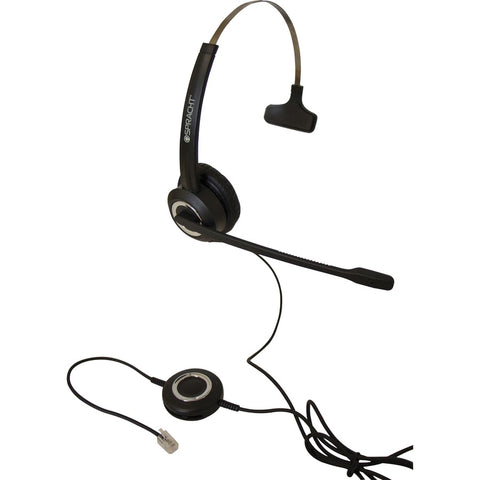 Spracht Zum Rj9m Headset. Universal Deskphone Headset. Single Ear Wired Headset.