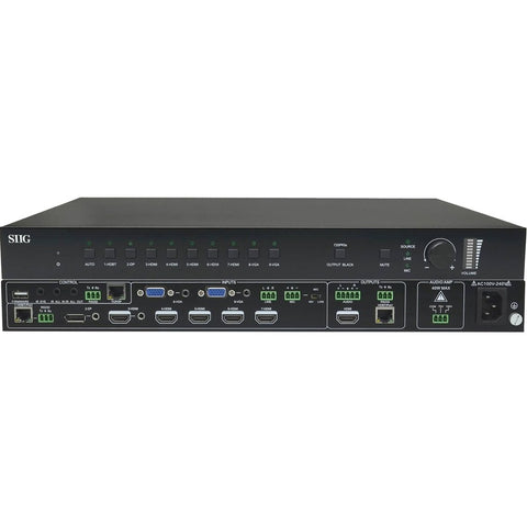 Siig, Inc. Select And Switch Between Any Of The 9 Source Devices (1 Displayport, 5 Hdmi, 2