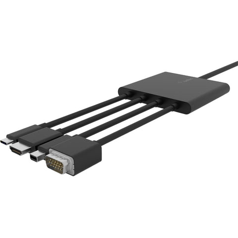 Belkin International Inc Digital Av Adapter - Vga,usb Type-c,mini Displayport,hdmi Left Connector - Male
