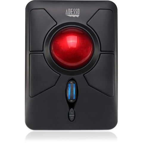 Adesso Innovation Inc Adesso 2.4ghz Wireless Programmable Ambidextrous Ergonomic Trackball Mouse, With
