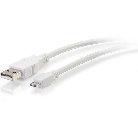 C2g 1ft (0.3m) Usb 2.0 A To Micro-b Cable M/m - White (0.3m)