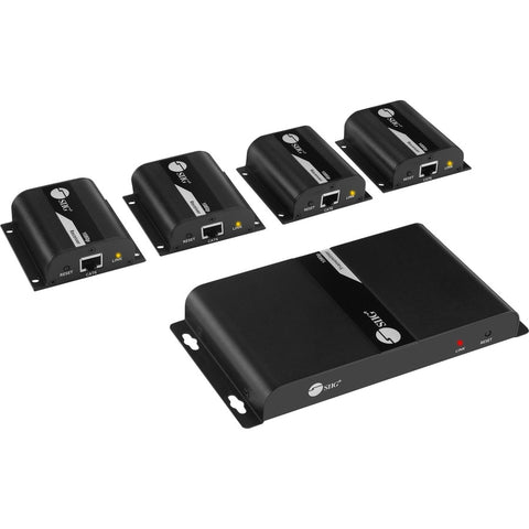 Siig, Inc. 1x4 Hdmi Extender/splitter, Extends 4x 1080p@60hz Video Output Up To 130ft (40m)