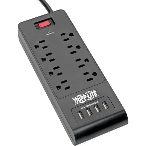 Eaton Tripp Lite Series 8-outlet Surge Protector With 4 Usb Ports (4.2a Shared)