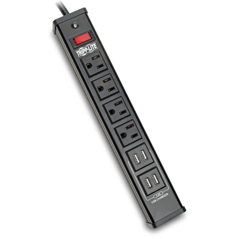 Eaton Tripp Lite Series 4-outlet Surge Protector With 4 Usb Ports (4.2a Shared)