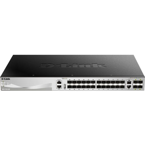 D-link Systems D-link Dgs-3130-30s Supports 24 X Sfp Ports, 2 X 10gbase-t And 4 X 10g Sfp+ Port