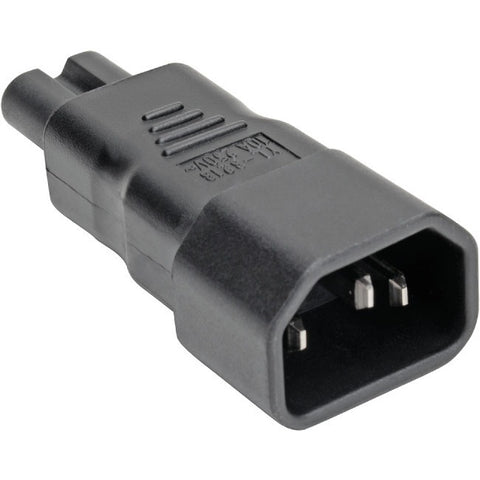 Eaton Tripp Lite Series Iec C14 To Iec C7 Power Cord Adapter - 7a, 125v, Black - C14 T
