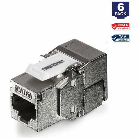 Trendnet Inc 6 Pack Cat6a Rj-45 Shielded Keystone Jack