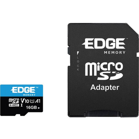 Edge Memory 16gb Microsdhc Vsc (v10 U1) Memory Card With Adapter