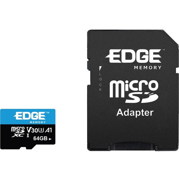 Edge Memory 64gb Microsdxc Vsc (v30 U3) Memory Card With Adapter