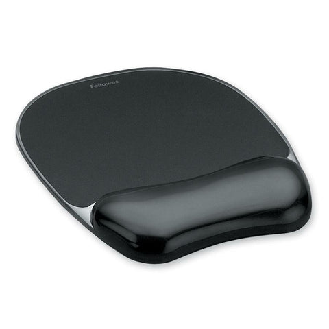 Fellowes, Inc. Crystals Gel Mousepad Wrist Support Black