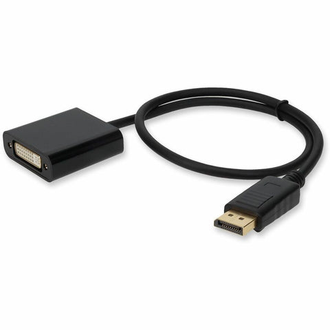 Add-on Addon 2ft Displayport Male To Dvi-d Female Black Adapter Cable (requires Dp++)