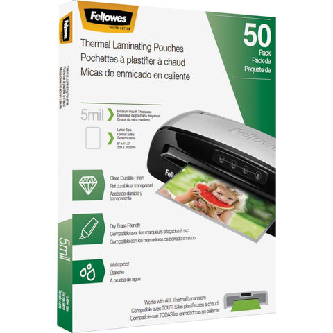 Fellowes, Inc. Quality Laminating Pouches Provide Clarity And Durability. Preserve And Protect