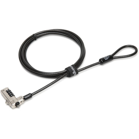 Kensington Computer Slim N17 Serialized Combination Laptop Lock For Wedge-shaped Slots