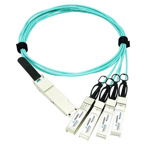 Axiom 40gbase-aoc Qsfp+ To 4 Sfp+ Active Optical Cable Cisco Compatible, 20m, Fu