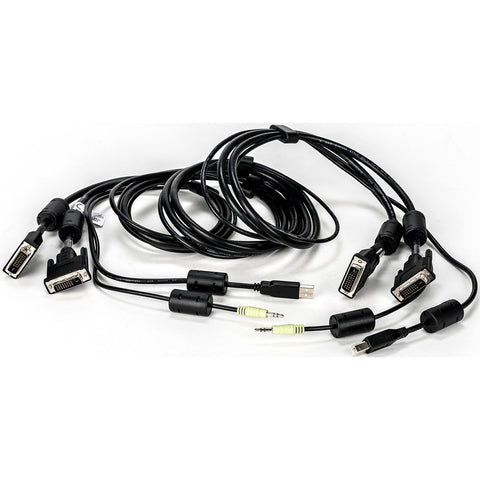 Vertiv Cable, 2-dvi-d/1-usb/1-aud, 6ft