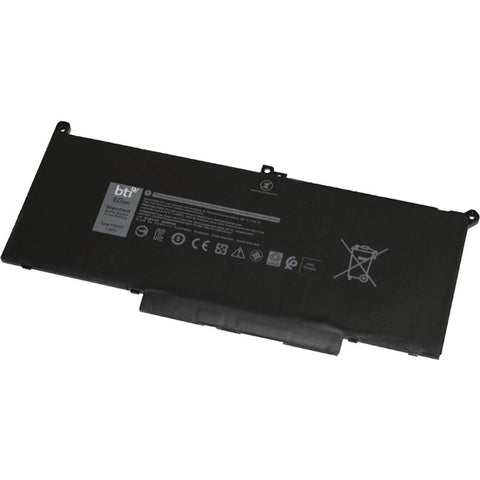 Battery Technology Replacement Lipoly Notebook Battery For Dell Latitude 7280, 7480 Series; Replace