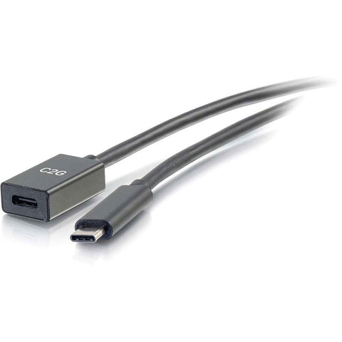 C2g 1ft (0.3m) Usb-c To C 3.2 (gen 1 5gbps) Male To Female Extension Cable