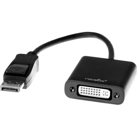 Rocstor Dispalyport To Dvi Adapter - 1 X Displa