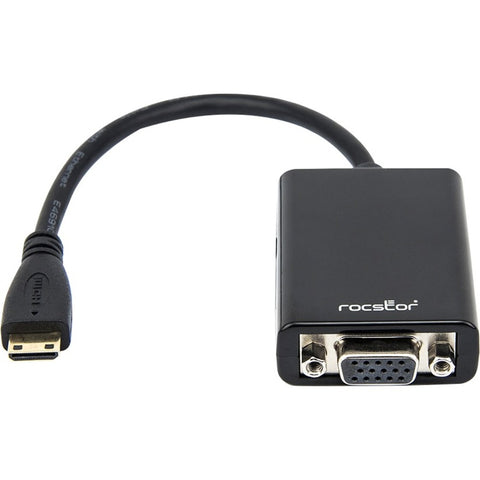 Rocstor Mini Hdmi To Vga Adapter Adapter - Up To 1920x1080 - Hdmi (mini Type C) Digital