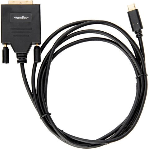 Rocstor Premium Usb-c To Dvi Cable - 6 Ft / 2m - 2560x1600 @60hz - For Monitor, Projecto