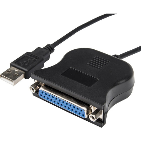 Rocstor Premium 4 Ft Parallel Printer Adapter - Usb - Db25 Parallel - Type A Male Usb Db