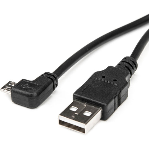 Rocstor Premium 1 Ft Micro Usb Cable - A To Right Angled Micro B Usb Type A Male - Micro