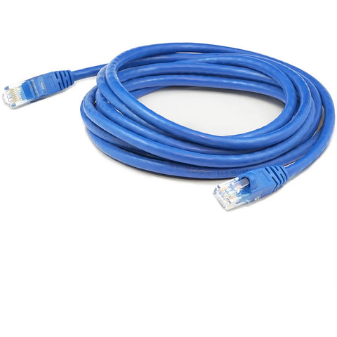 Add-on 7ft Blue Cat 5e Pvc Ethernet Cable Snagless Bubble Boot Rj-45 M/m