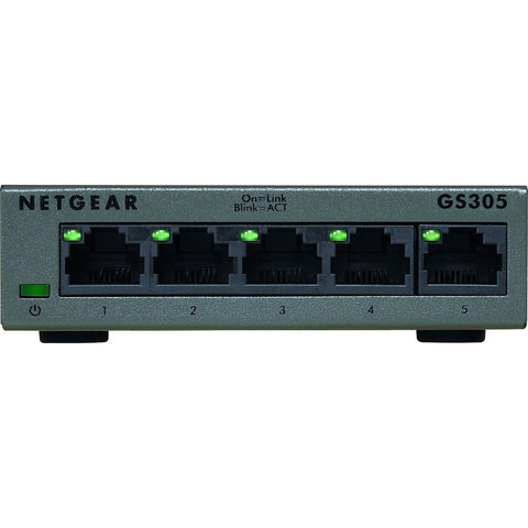 Netgear Switch - Gs305 - Desktop - Wired - 1gbps - Networking / Ports Qty: 5 - Gigabit E