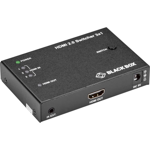 Black Box Easy & Reliable Switching Between Hdmi Sources To 1 Display. This Video Switch F