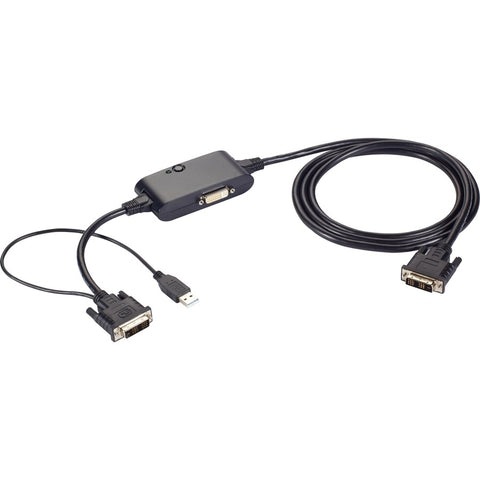 Black Box Output One Dvi Video Signal To Two Dvi-d Displays Or Projectors Simultaneously.