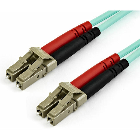 Startech 10m (33ft) Om4 Multimode Lc/lc-upc Fiber Cable; 1/10/40/100 Gbps Full Duplex; 50