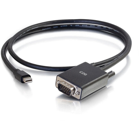 C2g 3ft Mini Displayport To Vga Cable Black