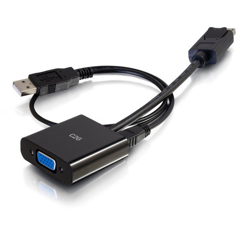 C2g 8in Displayport To Vga M/f W/3.5mm