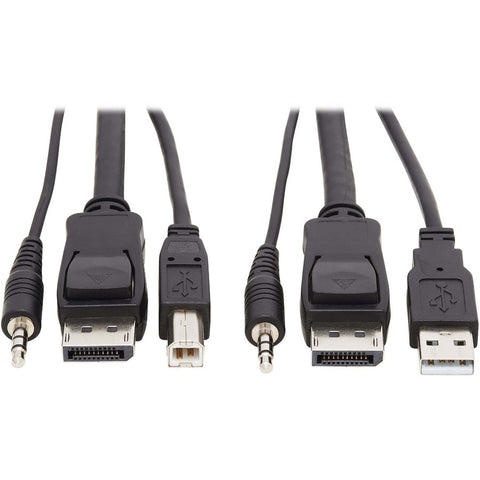 Eaton Displayport Kvm Cable Kit, 3 In 1 - Usb-a,3.5mm,displayport Left Connector - Mal
