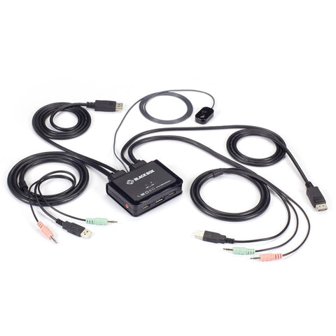 Black Box With Displayport 1.2, The Kvm Switch Supports Todays Demanding Resolutions At Up